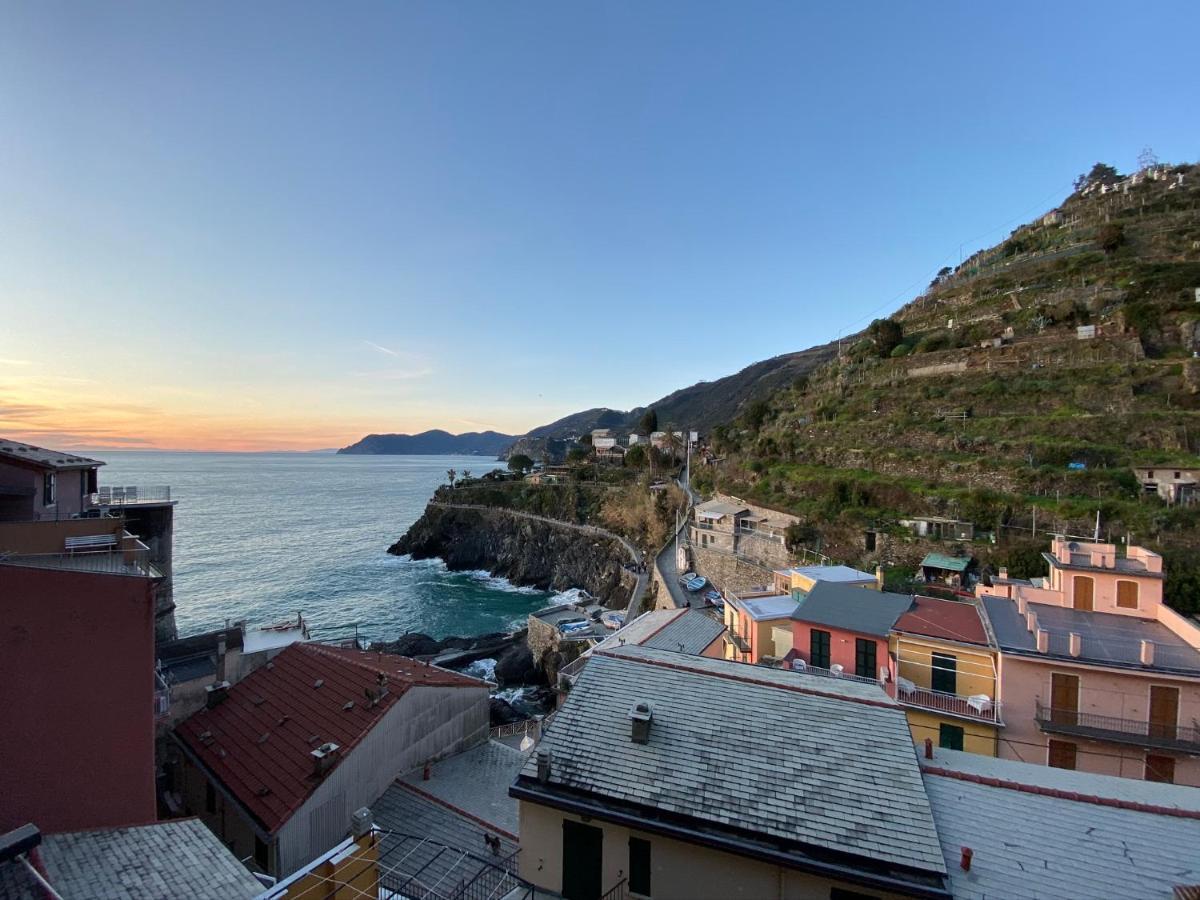 “Ivory House”With Sea View Lägenhet Manarola Exteriör bild